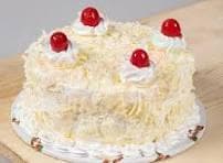 White Forest Design Cake